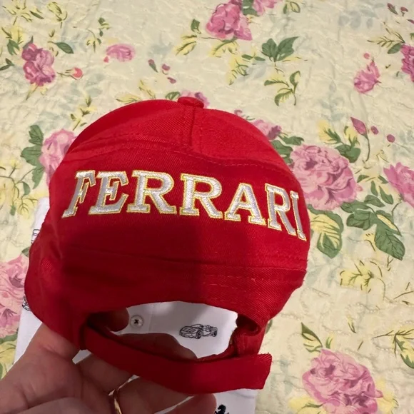 Ferrari Red Cap with Embroidery - Picture 3 of 5
